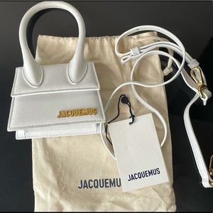 AUTHENTIC Jacquemus White Le Chiquito Clutch Bag